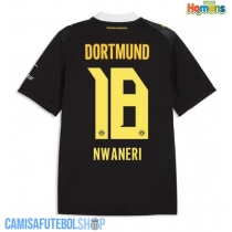 Camisa de time de futebol Borussia Dortmund Ethan Nwaneri #18 Replicas 2º Equipamento 2026-27 Manga Curta